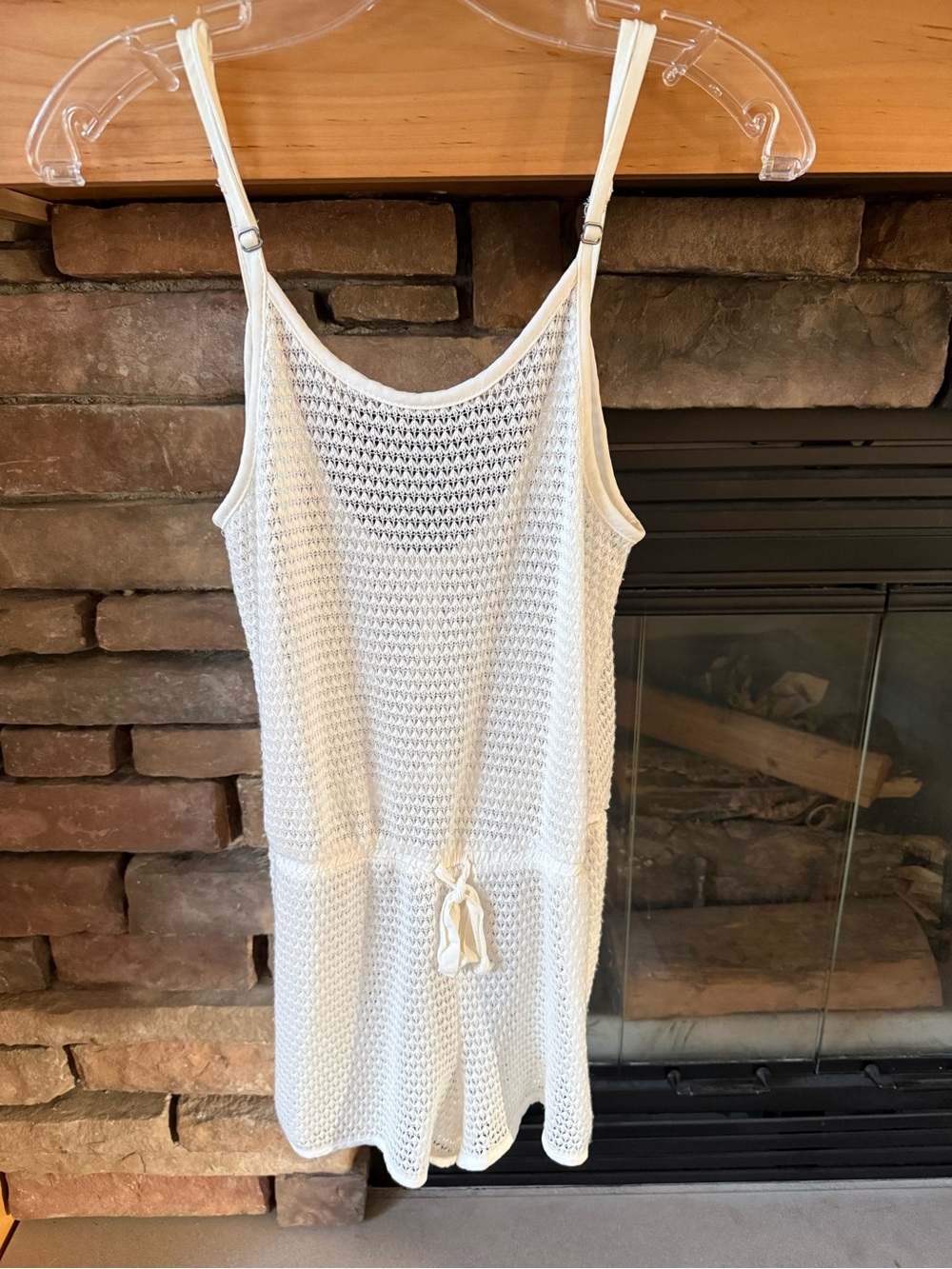 Aeropostale Live Love Dream Crochet Knit Sleeveless Romper Cover-Up Size Small